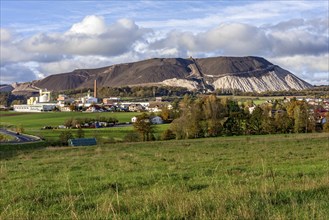 Monte Kali, spoil heap from the K & S potash plant, potash and salt mine, potash mountain or potash