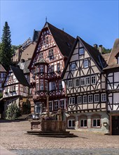 Half-timbered buildings in the old town centre of Miltenberg, Bavaria, Germany Miltenberg