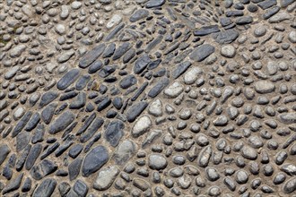 Pebble paving, background, texture, Andalusia, Spain, Europe