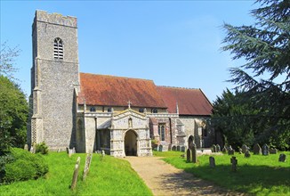 Parish church of Saint Mary, Huntingfield, Suffolk, England, UK