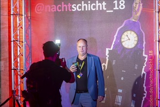 On 18 September 2024, the @Nachtschicht started again at 9 pm in Dresden City Hall. Dresdeners who