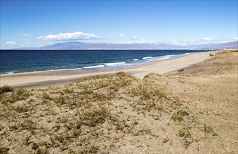 Sandy beach Cabo de Gata, La Almadraba de Monteleva, Nijar, Almeria, Spain, Europe