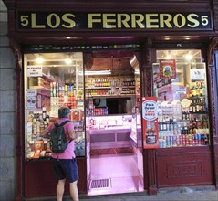 Los Ferreros delicatessen shop, Calle Ciudad Rodrigo, Madrid city centre, Spain, Europe