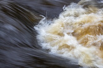 Hunte, river, wave, Goldenstedt, Lower Saxony, Germany, Europe