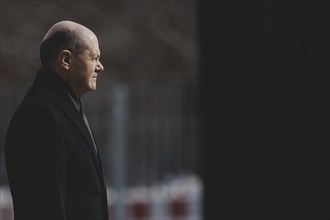 Olaf Scholz (SPD), Federal Chancellor, pictured during a meeting with Ferdinand Marcos Jr. (not