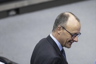 Friedrich Merz, Chairman of the CDU/CSU parliamentary group in the German Bundestag, pictured in