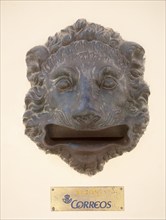 Letter box iron lion head at the Alhmabra, Granada, Spain, Europe