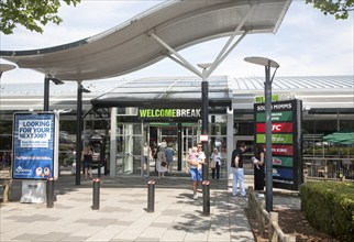 M25 motorway services at Welcome Break Service Station, South Mimms, Potters Bar, Hertfordshire,