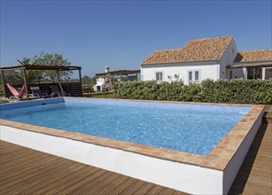 Swimming pool holiday accommodation at Brejão, Alentejo Littoral, Portugal, Southern Europe, Cerca