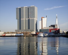 De Rotterdam building designed by architect Rem Koolhaas as a vertical city nears completion in