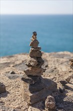 Cairns, Caleta Negra, west coast, Fuerteventura, Canary Island, Spain, Europe