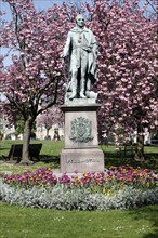 Duke of Wellington statue Norwich cathedral England. Originally erected in the Market Place in 1854