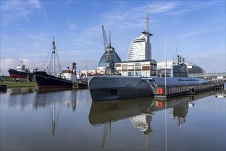 Submarine, Wilhelm Baür, Museum of Technology, Old Harbour, harbour basin, harbour district, Sail