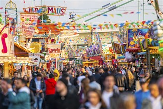 Rides, stalls, at the fair, funfair, spring fair, Easter fair, at the Deutzer Werft, on the Rhine