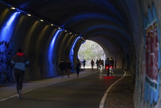 The Nordbahntrasse, a cycle path, footpath, on a former 22 KM long railway line, along the