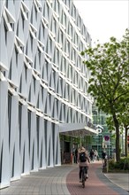 The facade of the Atlantic Hotel, in Münster, North Rhine-Westphalia, Germany, Europe