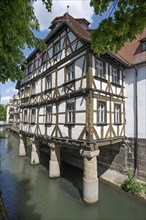 Historic St Catherine's Hospital on the Wiesent, built in 1611, Forchheim, Upper Franconia,