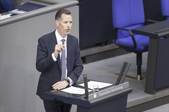 Christian Dürr, Member of the German Bundestag (FDP), recorded during a speech in the plenary