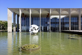 Foreign Ministry building, Itamaraty Palace or Palace of the Arches, designed by Oscar Niemeyer,