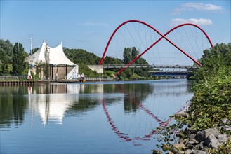 Nordsternpark, former site of the Nordstern colliery, amphitheatre, open-air stage, double arch