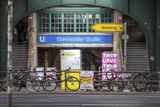 Eberswalder Straße underground station in Prenzlauer Berg in Berlin, Germany, Europe