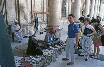 Cloth shoes are offered to wear, Muhammad Ali Mosque also called Alabaster Mosque, Citadel of