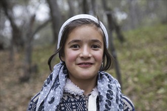 Young Kyrgyz girl in Arslanbob, Arslonbob in the Jalal-Abad Region of Kyrgyzstan