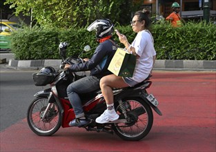 Scooter driver Passenger