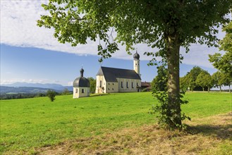 Pilgrimage church of St Marinus and Anian in Wilparting, municipality of Irschenberg, Oberland,