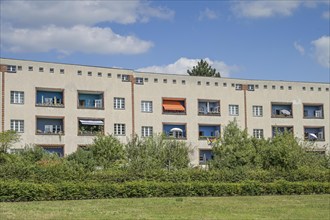 Residential buildings, Lowise-Reuter-Ring, Hufeisensiedlung, Britz, Neukölln, Berlin, Germany,