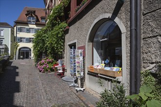 Shop, bookshop, gift shop in the old town centre of Meersburg on Lake Constance, Lake Constance