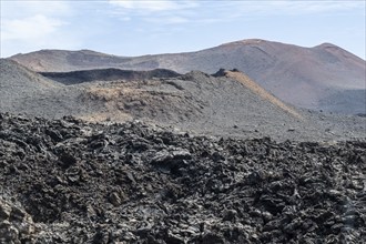 Volcanic landscape, Timanfaya National Park, Lanzarote, Canary Islands, Spain, Europe