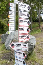 Bikepark Winterberg, on the Kappe mountain, 11 mountain bike downhill trails, in all levels of