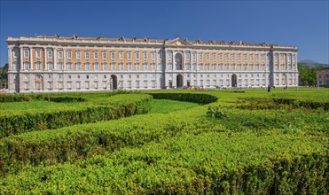 Southern front of the Royal Palace Palazzo Reale, Italian Versailles, Caserta, Campania, Italy,