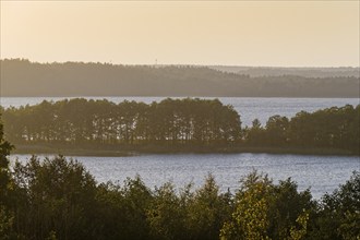 Landscape on the southern part of Lake Wigry in the Wigry National Park in northern Poland.