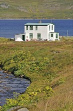 Læknishúsið or Laeknishusid, the old doctor's house, Hesteyri, Hesteyrarfjörður or