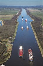 North Baltic Sea Canal, canal trip, Europe, Germany, Schleswig, Holstein, Brunsbüttel, landscape,