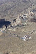 Panorama during the ascent to Alto de Guajara, 2715m, to the bizarrely shaped rock formations of