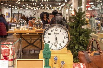 Detroit, Michigan - People shop for luxury watches and other items at the Shinola Detroit store on