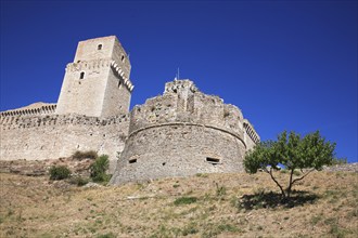 Rocca Maggiore Castle in Assisi, Umbria, Italy, Europe