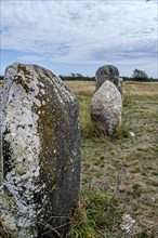 Stone setting at the cemetery of Gettlinge (Gettlinge gravfält), which was used from the Late