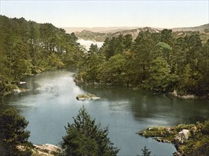 Poul na Gurn, Glengariff harbour, County Cork, Ireland, Historical, digitally restored reproduction