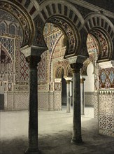 Salon de Embajadores, Alcazar of Segovia, Spain, around 1890, Historical, digitally restored