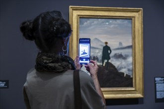 Anniversary exhibition on Caspar David Friedrich at the Albertinum. The painting The hiker above