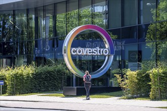 Corporate headquarters of Covestro AG in Leverkusen, at the Chempark, North Rhine-Westphalia,