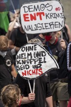 Demonstration against the planned assembly law in North Rhine-Westphalia, in Düsseldorf, various