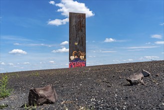 Schurenbach Halde, Bramme landmark for the Ruhr area by artist Richard Serra, Essen, North