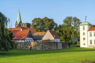 Old village of Westerholt, listed district of Herten Westerholt, over 60 old, well-renovated