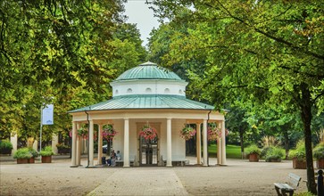 Spring temple in the historic spa gardens, Horn-Bad Meinberg, Teutoburg Forest, North