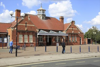 Railway train station building exterior, Felixstowe, Suffolk, England, UK Great Eastern Railway